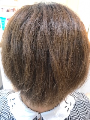 髪質改善縮毛矯正をかける前の状態 髪質改善縮毛矯正をかける前の状態