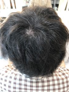 縮毛矯正をかける前の髪の状態